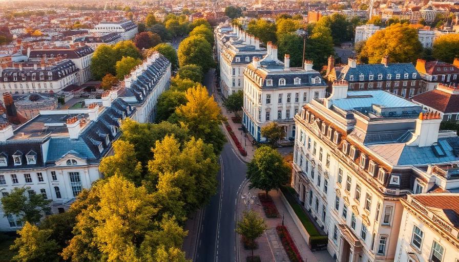 Victorian and Georgian terraces in the Royal Borough of Kensington and Chelsea
