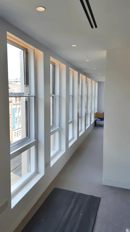 Modern office with soundproof windows